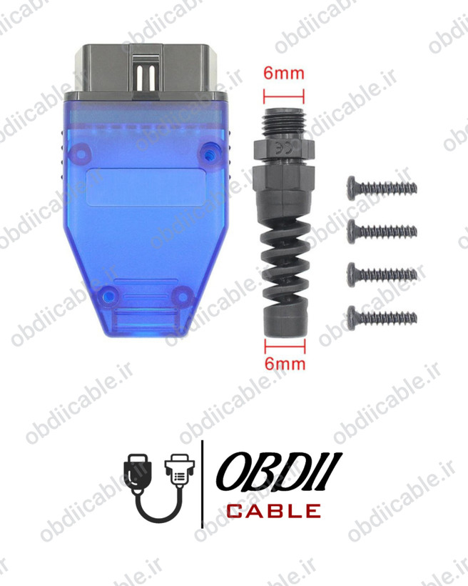 سوکت خام OBDII + یک متر کابل ۱۶ رشته